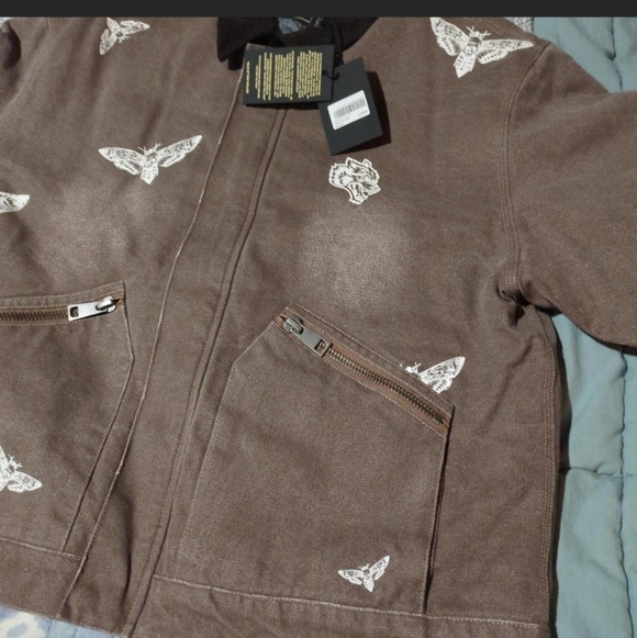 Darc Sport Brown Denim Work Jacket - Picture 5 of 6